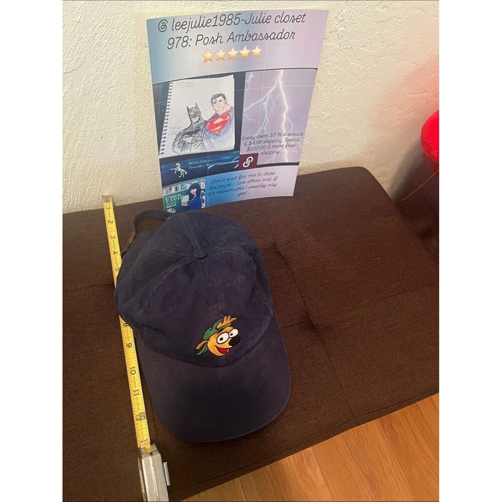 #2246**girl/boy Fahrenheit Navy Cotton Cap with Multicolor Cartoon Patch